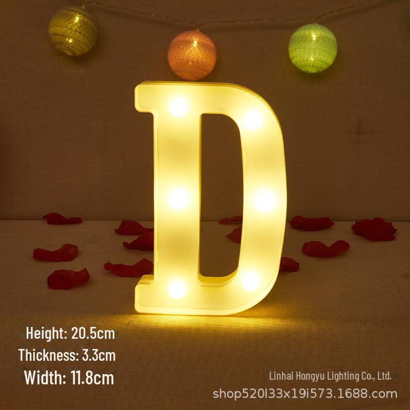 26 English Letter Night Lamp for Wedding Proposal or Decor