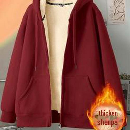 American Lambskin Cardigan: Men's Stylish Autumn/Winter Jacket, Youthful Vibe, High Street Handsome, Velvet-Lined, Thick Solid Color Coat.
