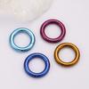 ASTM F136 Titanium Large Gauge 4G 6G 8G 10G Single Hinged Clicker Segment Hoop Ring Mirror Septum Nose Piercing Anodizing Body