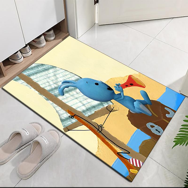 Zig & Sharko Bedruckter Teppich für Bürostuhl Wohnzimmer Schlafzimmer Küchenraum Dekoration Geschenke