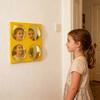 Blasenspiegel Acryl Sensorischer Wandspiegel Kleinkinder Sicher Bruchsicheres Design Fördert Visuelle Motorik Interaktives Sensorisches Spielzeug