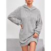 Autumn Winter Hoodies Solid Color Long Sleeved Hooded Plush Double-sided Plush Hoodie Sweatshirts