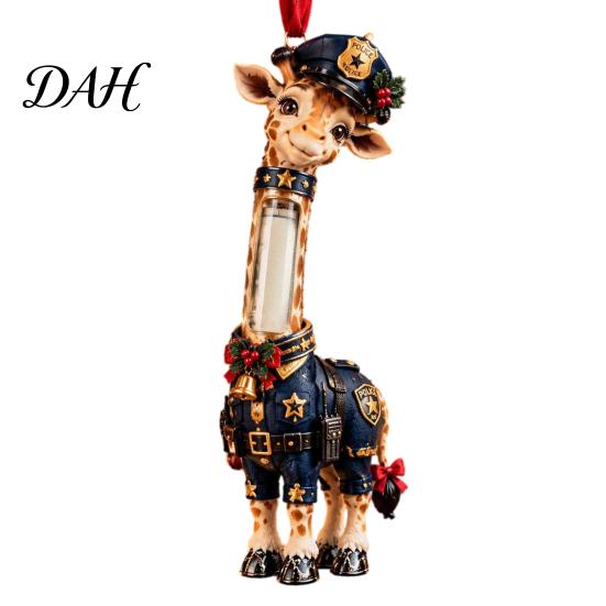 Ceremonial Money Gift Holders Giraffe Christmas Holder Ornament, Acrylic Cash Clip Hanging Decor for Theme Party Favors Tree Bag Car, Cute Career