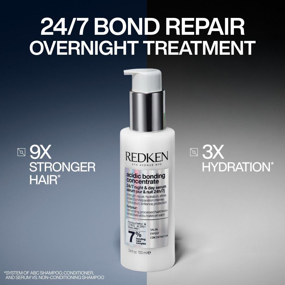Redken Acidic Bonding Concentrate 24 7 Night   Day Serum 3.4 Oz
