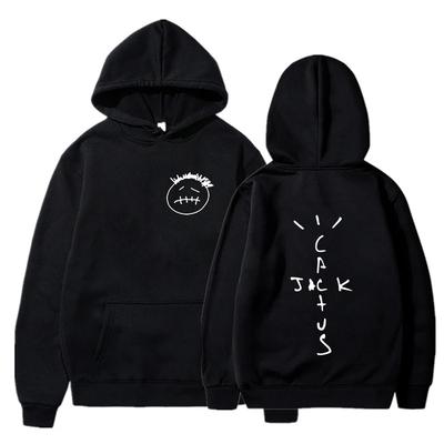Rapper Cactus Jack Music Album Hettegensere Menn Kvinner Mote Hip Hop Genser Casual Unisex Langermet Oversized Hettegenser Topper
