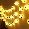 20 LED Soccer Ball String Lights Decorative Fairy Lights for Garden Balcony Bar Party Outdoor Indoor Sports Theme Mood Lighting