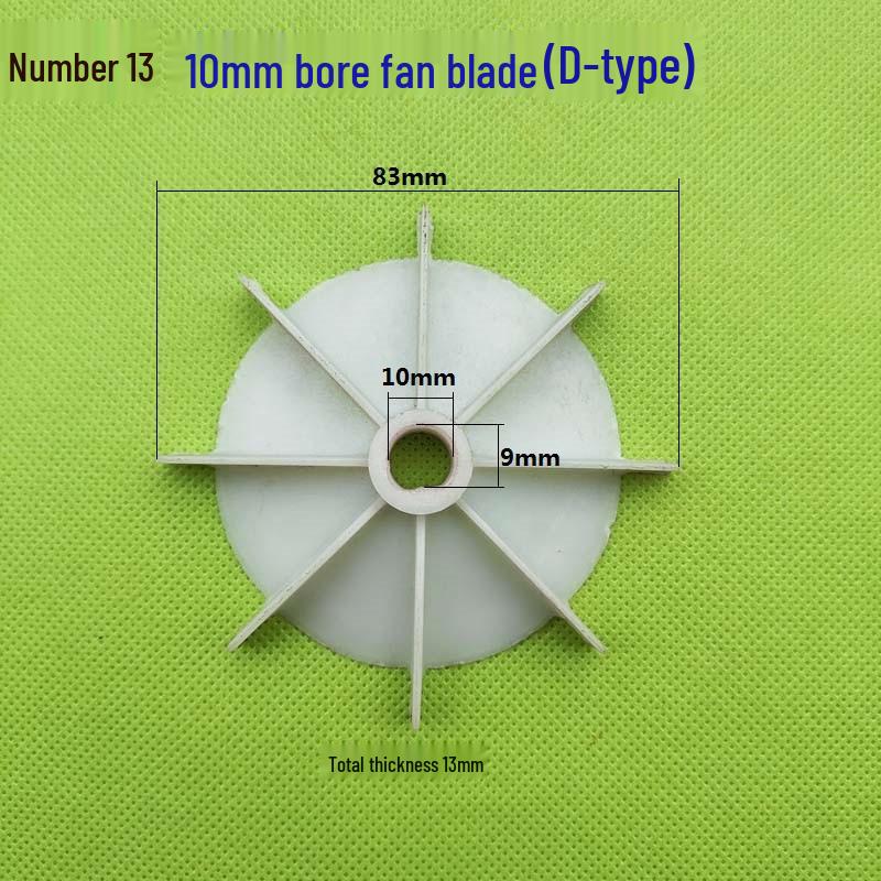 Plastic Cooling Fan Blade for 220V/380V Electric Motor and Booster Pump