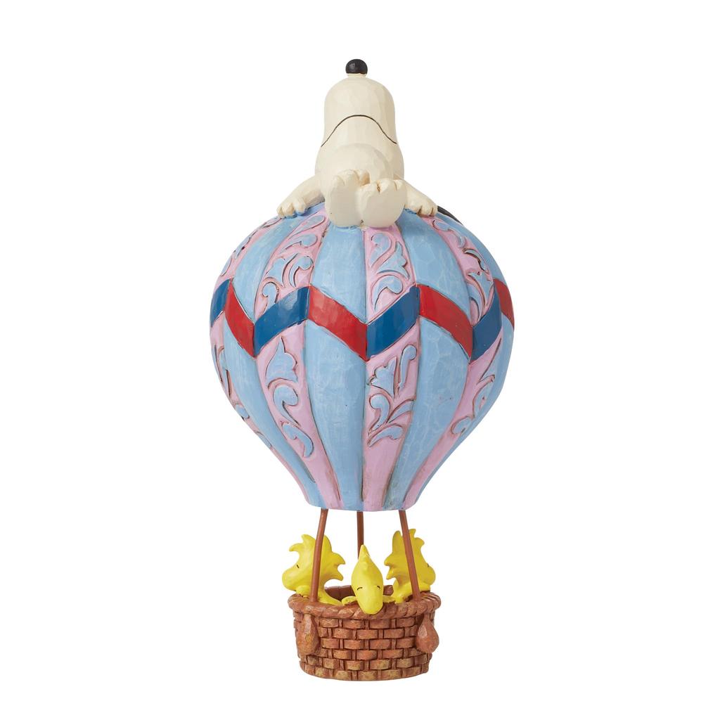 Enesco Peanuts by Jim Shore Snoopy Hot Air Balloon Multicolor Stand, 7.48 inches,