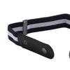 Lot de 5 Ceintures sans boucle Perforation libre Sans renflement Sans tracas Ceinture en sangle pour accessoires de pantalon(Rayure Bleue et Blanche )