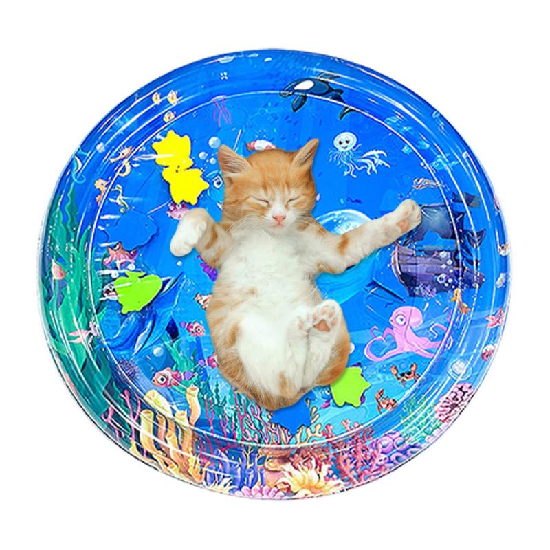 Sensory Water Play Mat For Cats Portable Play Mat Cat Water Play Mat Thickened Sensory Water Play Mat Pet Play Water Sensor Pad
