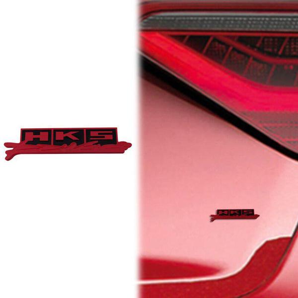 Autozubehör Metall HKS Power Stereo Modifiziertes Emblem Heckkoffer Karosserie Abzeichen Aufkleber für Auto Motorrad