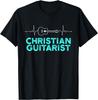 Christian Guitarist Heartbeat Church Worship Guitar Player T-Shirt