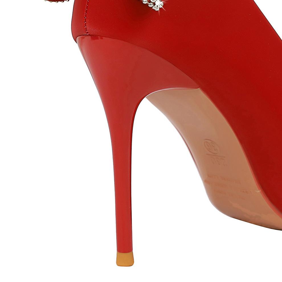 BIGTREE Koreanische Mode Bankett High-heeled Stiletto frauen Schuhe Mit Hohen Absätzen Flache Mund Spitze Bogen Zurück Einzelnen Schuhe