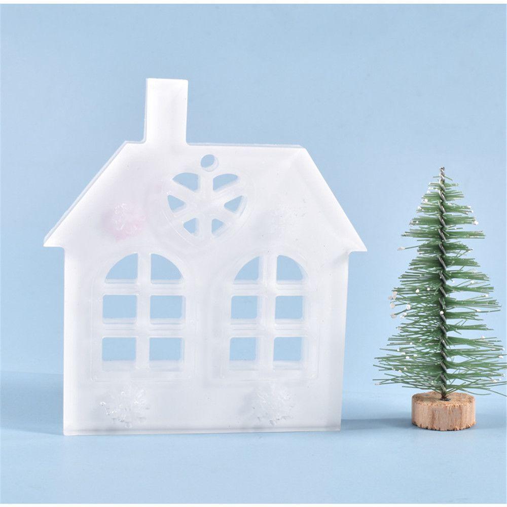 Claus Hanging Tags Christmas Tree Silicone Mould Xmas Ornament Crystal Resin Mold Epoxy Resin Molds