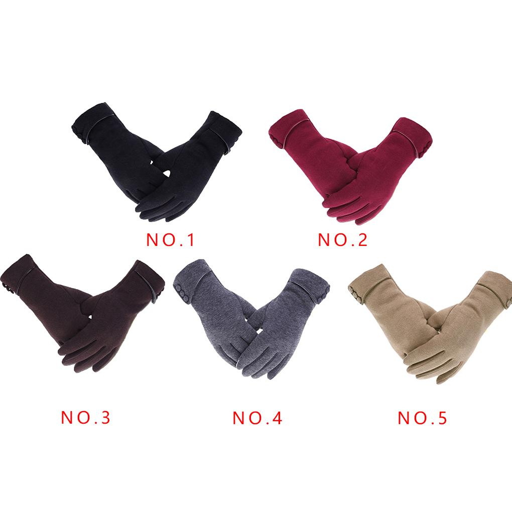 Winter Women Fleece Warm Keeping Screen Glove Outdoor Sport Riding Skiing