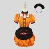 Original Cross-Border Amazon Halloween Pumpkin Maid Costume Cosplay Outfit Lolita Cute Anime Girl