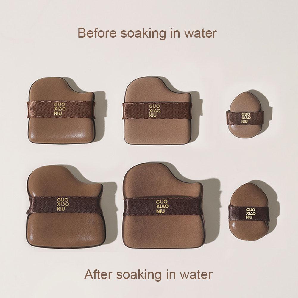 Mini Finger Powder Puff 6 Piece/Pack Makeup Powder Puff Loose Super Soft Makeup Blender Puff Air Cushion Foundation Sponge Tool