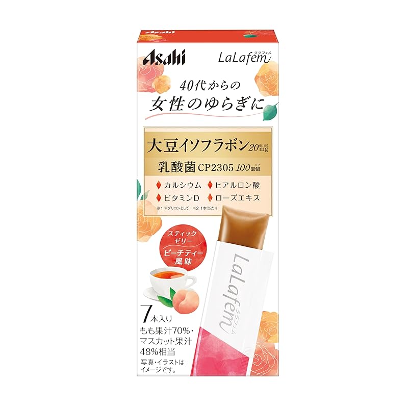 

asahi group foods Lala femme jelly peach tea flavor (7 pieces)