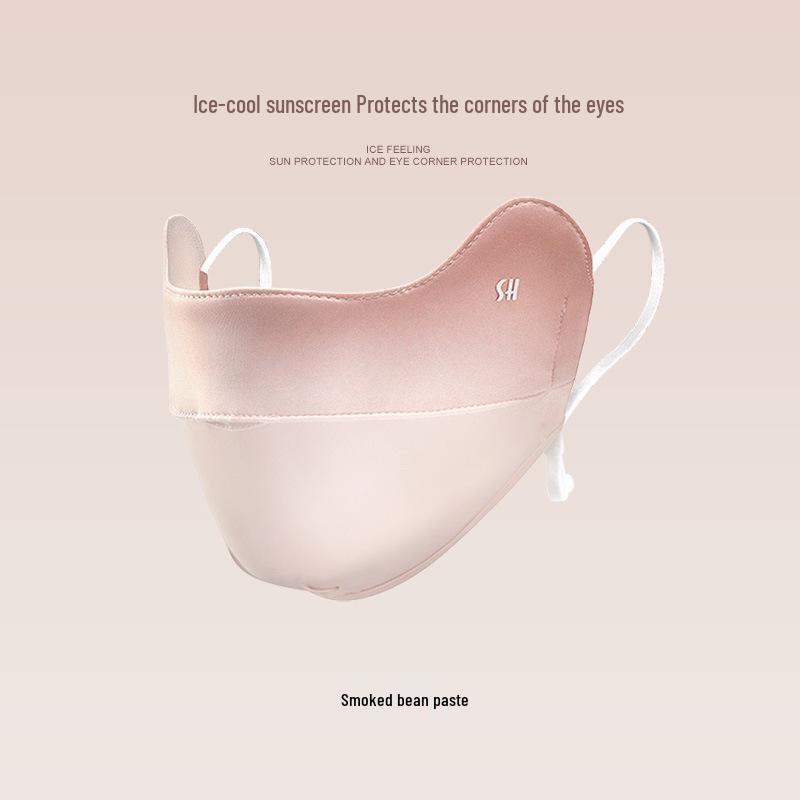 Women's Summer Blush Gradient 3D Ice Silk UV Protection Sun Mask