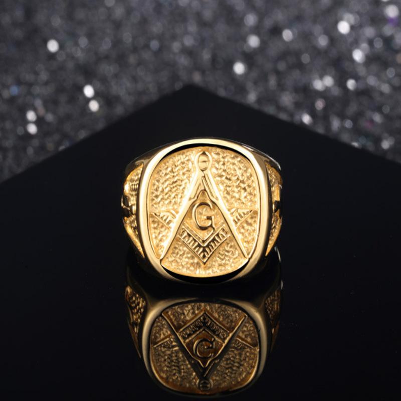 Trendy Jewelry Exaggerated Ring AG Ring Men's Punk Style Jewelry