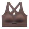 Comfortable underwear women gather seamless hollow beautiful back opaque invisible seamless anti-sagging bra thin