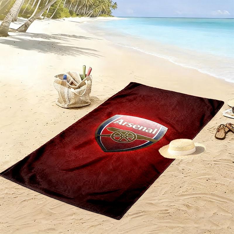 Arsenal F Print Beach Towel, Large Soft Quick Dry Towel for Beach Camping Swimming