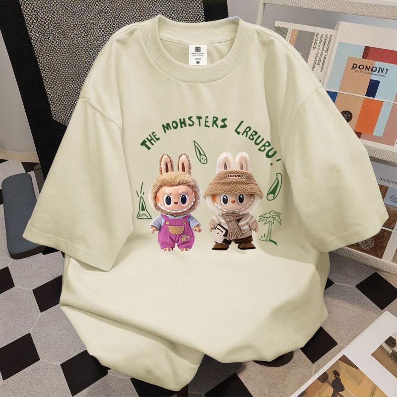 

LABUBU unisex blouse round neck short-sleeved fashion casual 6XL