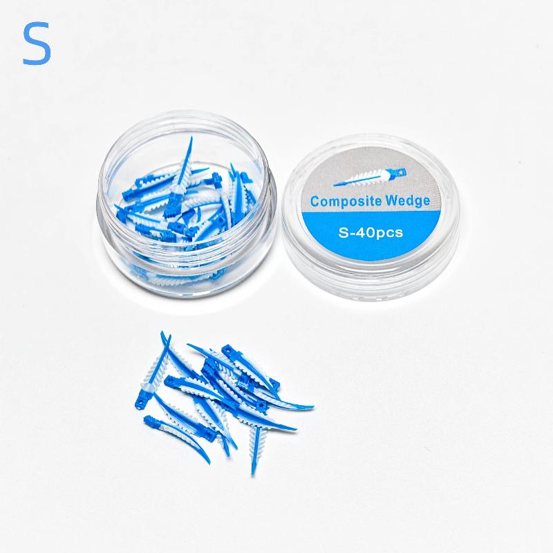 

40 шт. Стоматологические межзубные клинья Герметизирующие композитные клинья Силиконовые Подходящие Адаптивные Стоматологический материал для реставрации зубов S