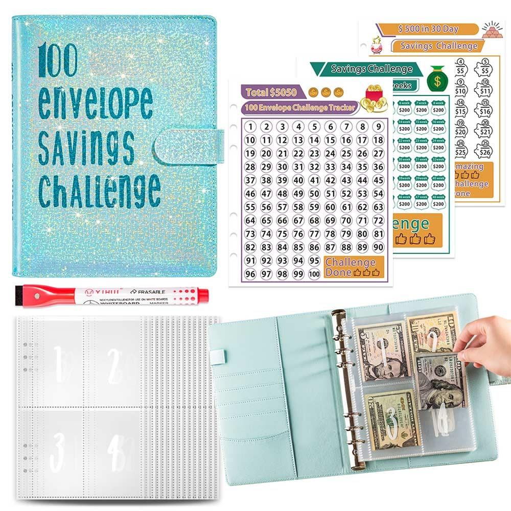 

PU Мини-переплет Экономия Проблемы Большой емкости Экономия Проблемы Книга Дети синий