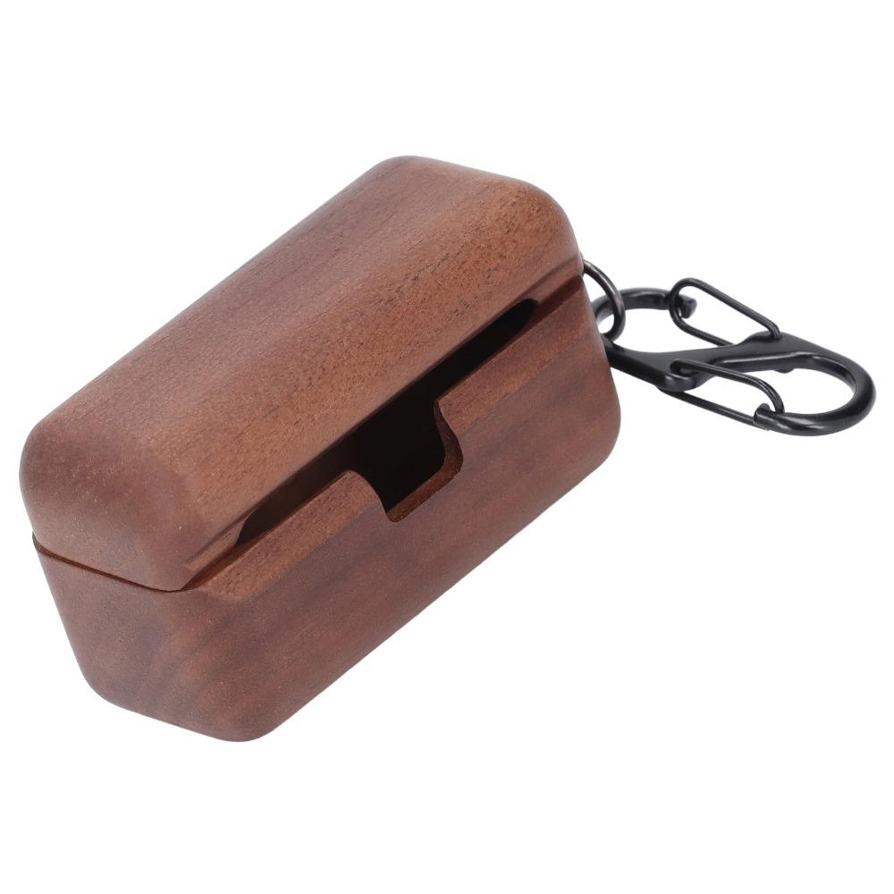 Walnut Wood Wooden Case Fine Polished Cordless Charging Support Wood Protector Charging Case for Panasonic AZ80 Prevent Bumps