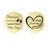 Lucky Charm Motivational Coin: Engravable Stainless Steel Couple & Family Gift Ornament.