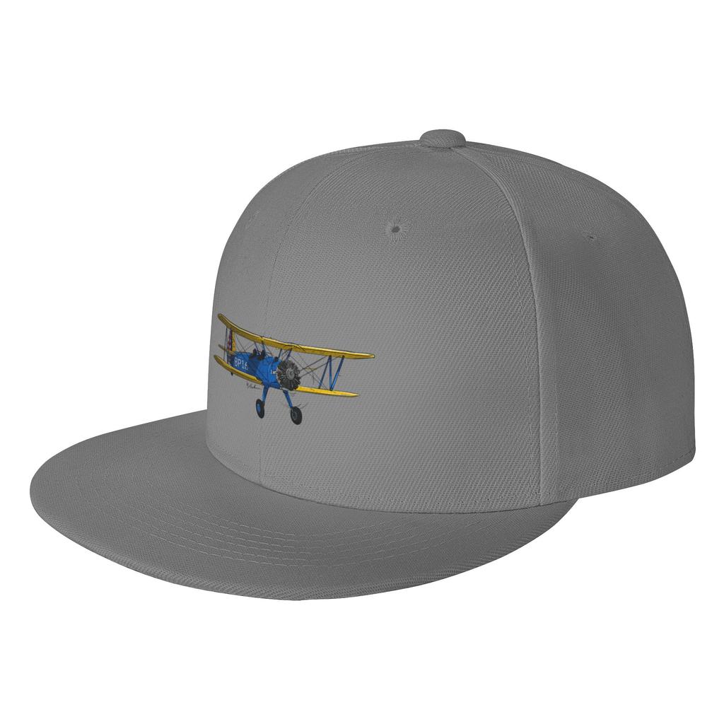 Fashion Biplane StearUnisex Boeing Flat Brim Sun Hat Travel Sun Hats