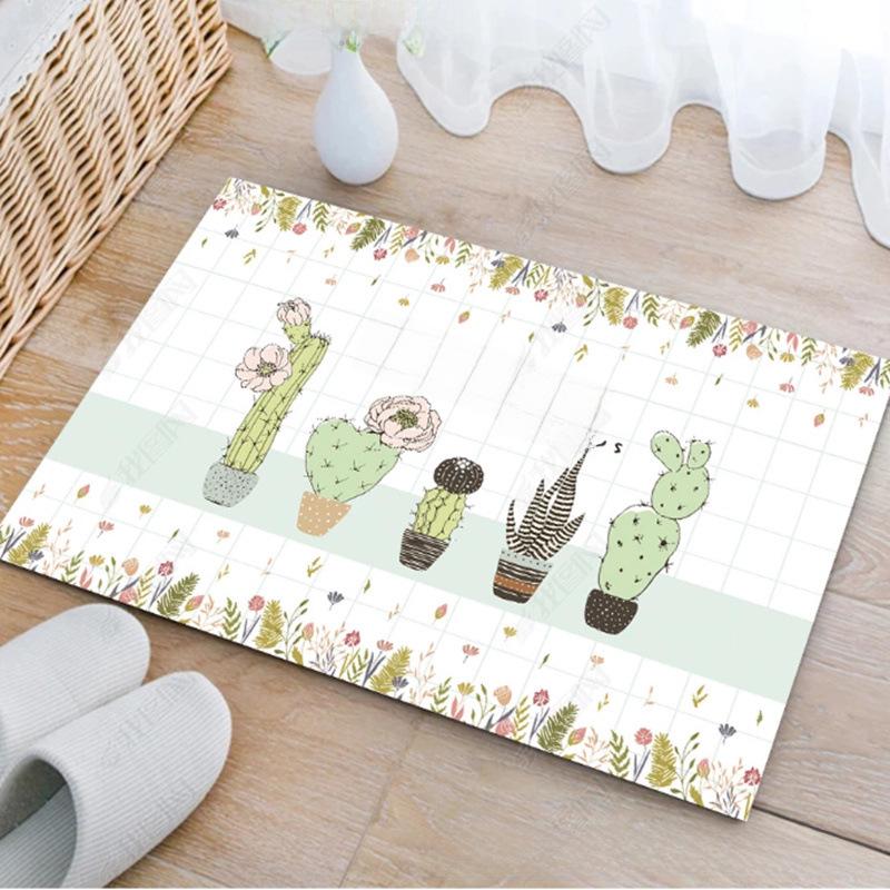 Anti-Slip Bathroom Toilet Floor Mat - Absorbent Foot Mat and Door Carpet