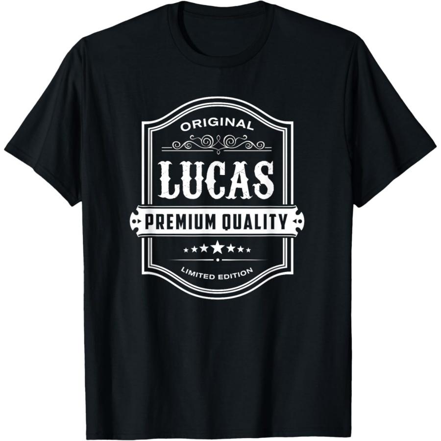 

Lucas Vintage Classic Design T-Shirt XXXXXL чорний