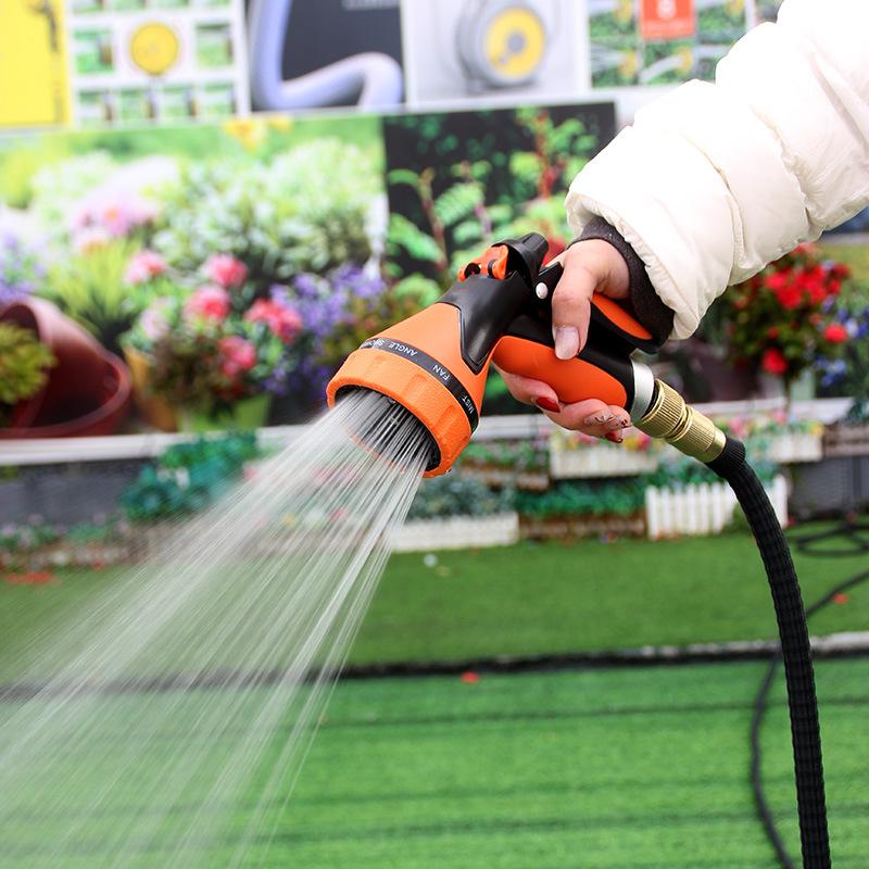 Plastic Garden Hand Water Spray Gun Yard Irrigation Nozzle 20x13.5x6.8cm