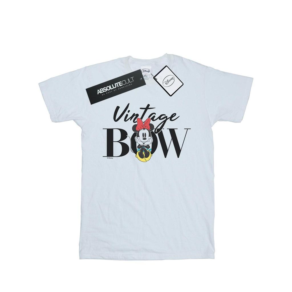 Disney Mens Minnie Mouse Vintage Bow T-Shirt