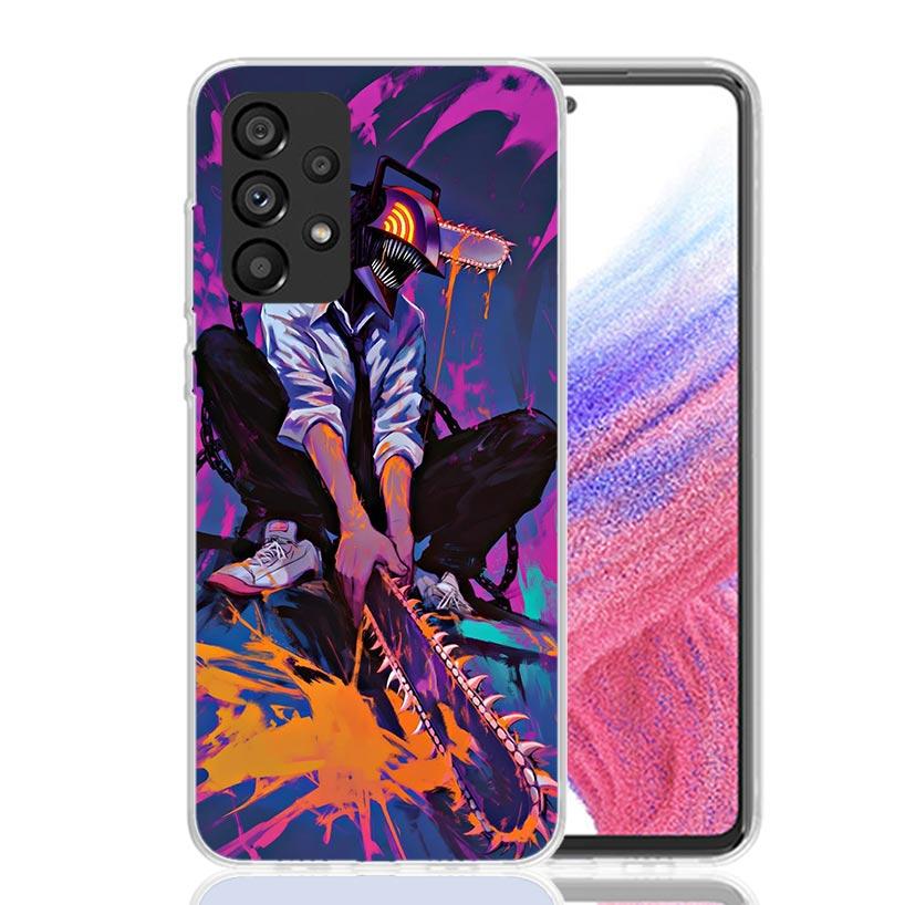 C-Chainsaw Mans Denji Phone Case For Samsung Galaxy A52 A32 A22 A12 A02S A50S A30S A51 A31 AA71 Note 20 Ultra 10 S10 Plus Galaxy