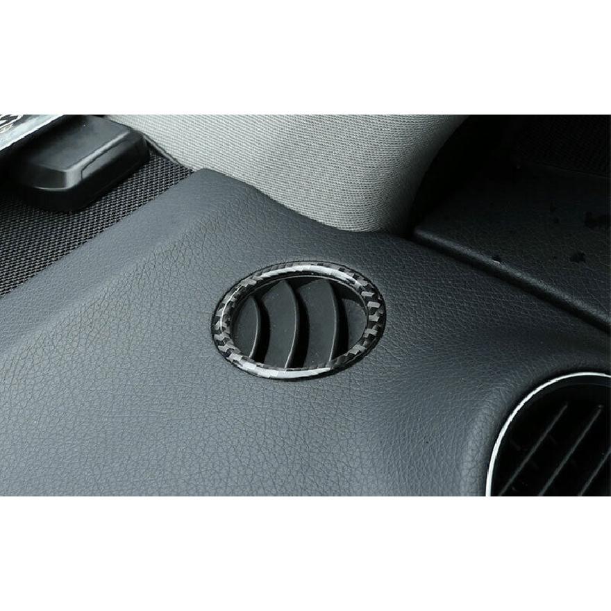 Real Carbon Fiber Dashboard Side Vent Overlay Cover For Benz C-Class 2007-2014