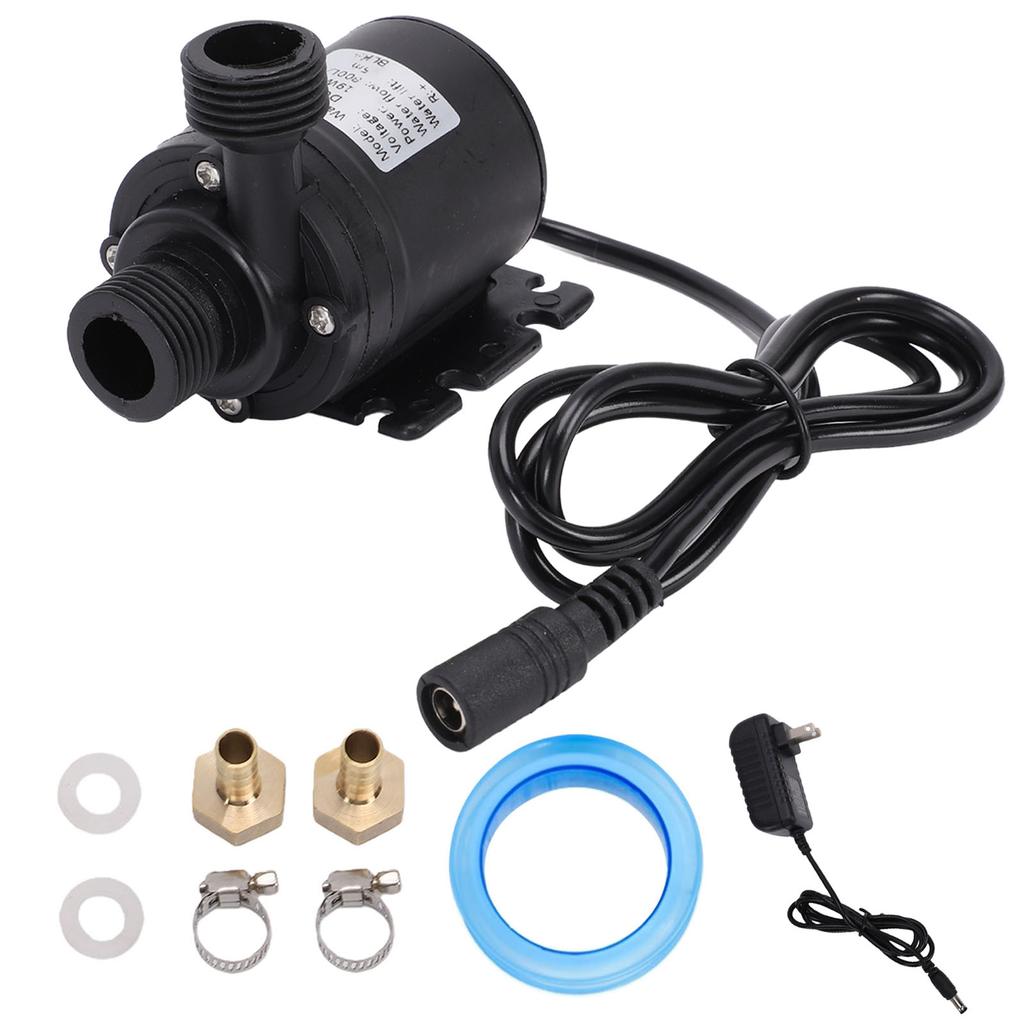 Pompa Acqua 19W 5M Prevalenza 800LPH Portata Basso Rumore Motore Brushless Pompa Acqua Sommergibile per Fontana Piscina Acquario