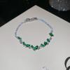 Zircon water drop flower crystal bracelet fashionable simple and versatile temperament bracelet exquisite light luxury high-end jewelry women