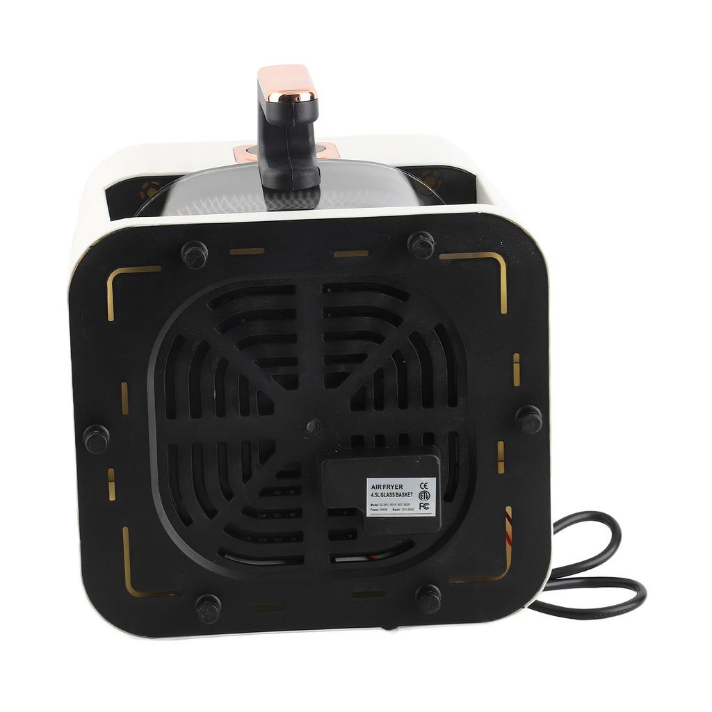 1000W Electric Air Cooker Visual Cooking Window Large Capacity Compact Hot Frying Oven Fryer for