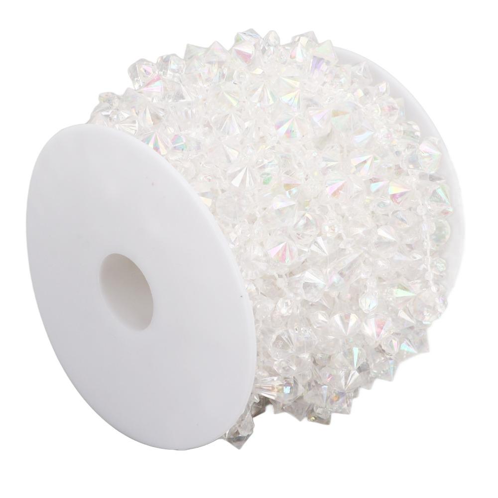 1pcs Diamond-Shaped Crystal Beads Chain Clear Crystal Acrylic Beads Chain  Sewing Craft
