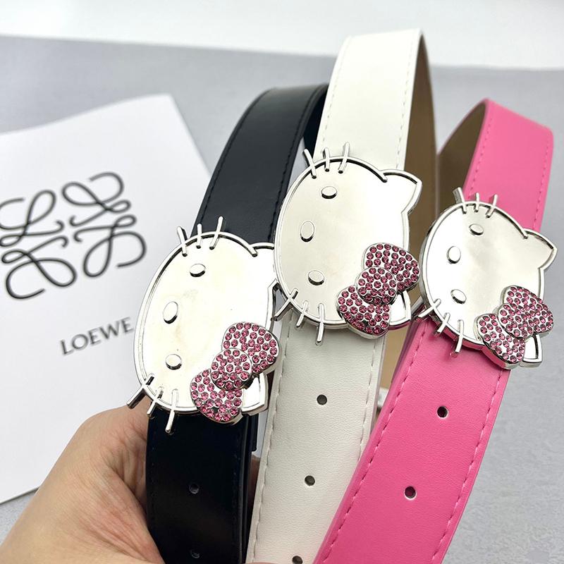 1PZ Guaina Regali di Festa Sanrio Hello Kitty Cintura Vita Ragazze Carine Cintura Brillante Versatile Accessori per Jeans