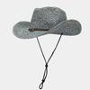 Sommer Upf50+ Breiter Rand Sonnenhut Outdoor Westliche Cowboy Fischerkappe Verstellbar Atmungsaktiv Unisex Für Männer Frauen