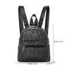 Women's Ethnic-Style Straw Backpack with Double Layer Zipper