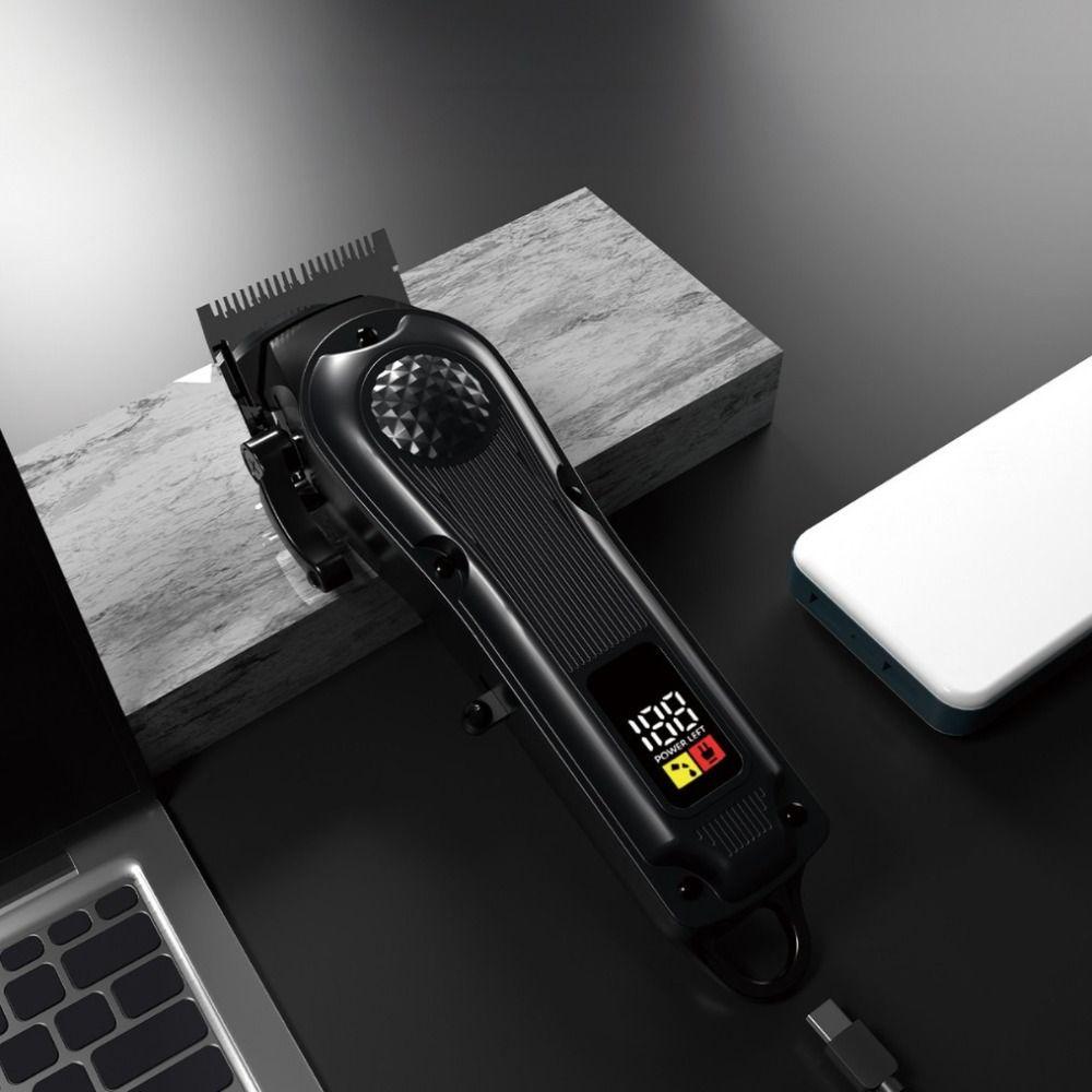 Powerful Men Hair Trimmer Fashion Hair Cutting Machine Set Rechargeable Hair Clipper  Barber