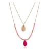 Ocean Style Multi-Layer Necklace: Fashionable Shell Pendant & Mirror Design