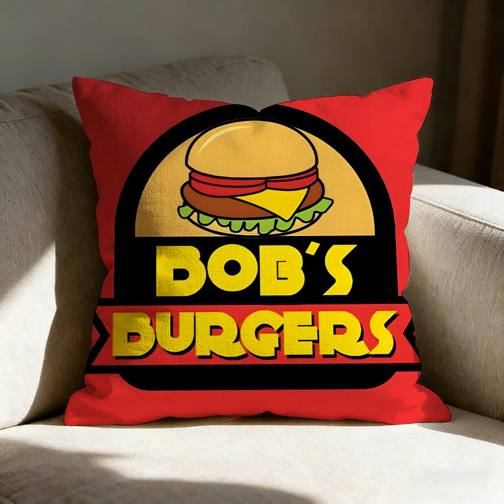 Bob's B-Burgers Anime Pillow Case Pillowcase, Double-sided Printed, Sofa Cushion, Bedroom Headboard Pillow