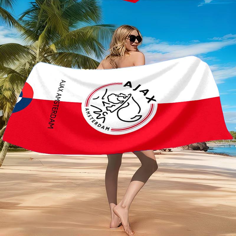 AFC Ajax Emblem Design Strandtuch, Schnelltrocknend, Pflegeleicht, Geeignet für Fitness und Strandurlaub, Sport-Essential