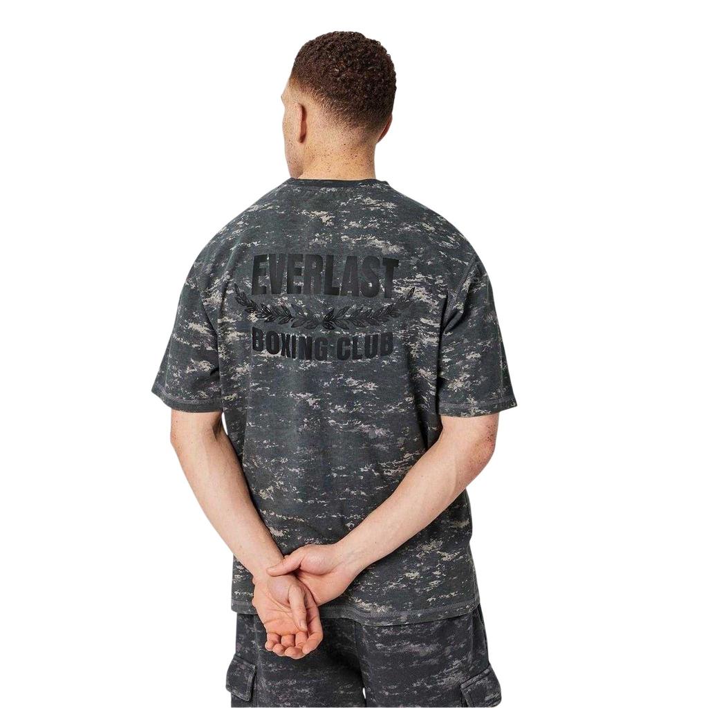 Everlast Mens Boxing Club Camo Cotton Oversized T-Shirt